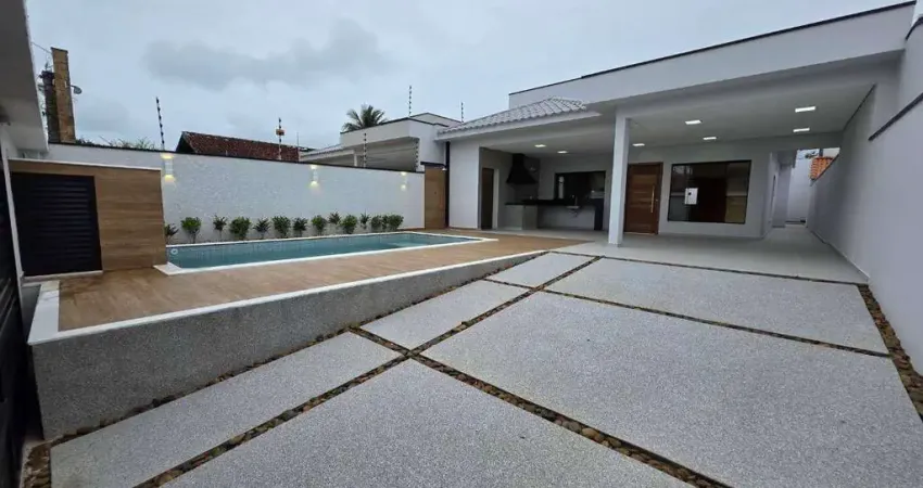 Casa térrea nova e moderna com 3 dormitórios à venda - cidade nova peruibe - peruíbe/sp