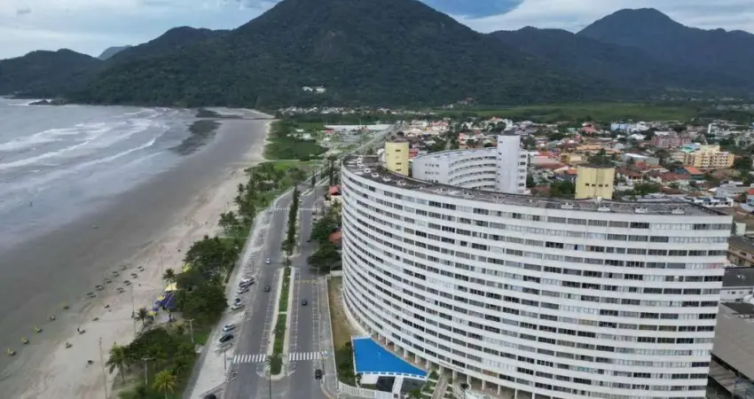 Apartamento para locação de temporada com vista para o mar no centro em peruíbe/sp