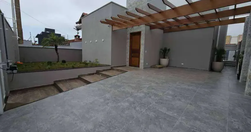 Casa nova com piscina e 3 dormitórios  à venda - parque turístico - peruíbe/sp