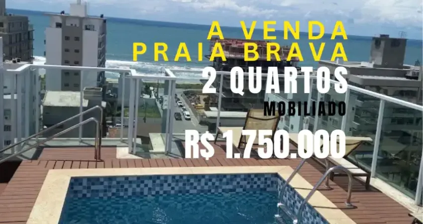 Apartamento a venda na praia brava, perto da praia, 2 quartos com suíte