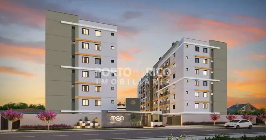 Apartamento 2 quartos(1 suíte). residencial meo anita. bairro anita garibaldi. joinville.sc