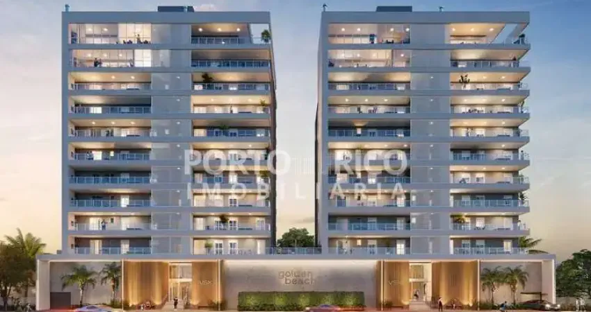 Apartamento 2 quartos giardino, residencial golden beach, bairro itacolomi, piçarras-sc