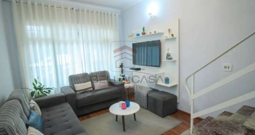 Sobrado na Mooca de 139 m2 com 3 dormitórios, 1 vaga, quintal e churrasqueira