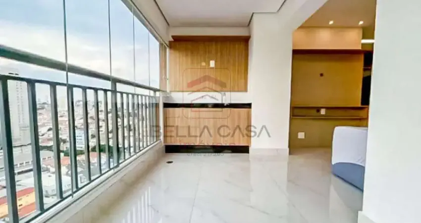 Apartamento Locação Mooca Semi- Mobiliado - 2 dormitórios - 1 suíte - 1 vaga- Varanda Gourmet