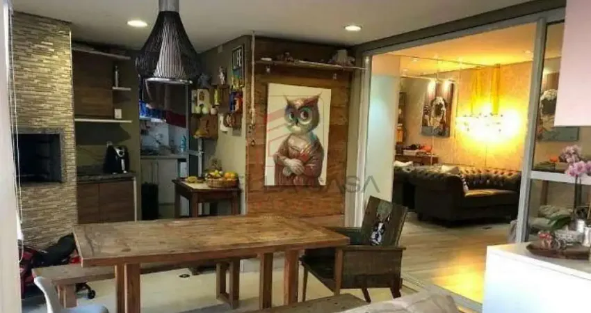 Apartamento a venda com 3 dormitórios, 2 vagas e varanda gourmet