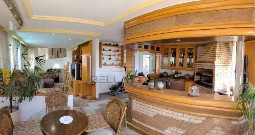 Cobertura duplex-maravilhosa - 372 metros - 6 dormitórios, 6 banheiros, 5 vagas, piscina, churrasq.