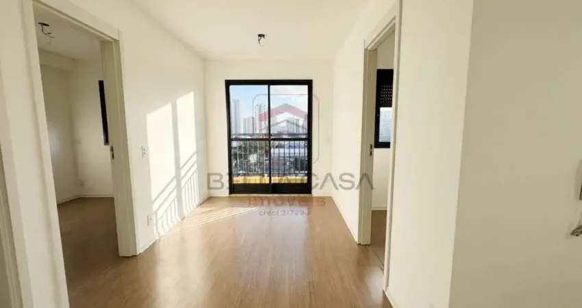 Apartamento NOVO -  Vila Prudente - 36m² - 2 quartos, cozinha americana, sala, terraço, banheiro.