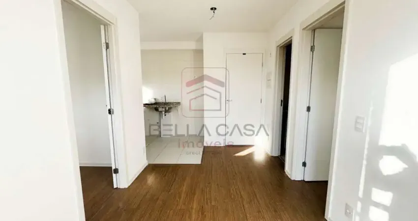 Apartamento NOVO - Vila Prudente - 36m² - 2 quartos, cozinha americana, sala, terraço, banheiro.