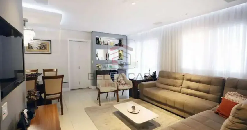 Lindo apartamento a venda com ampla varanda gourmet com 3 vagas fixas no anália franco