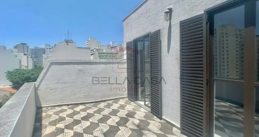 Cobertura 110 m² 2 dormitórios (1 suíte) santa cecília metrô