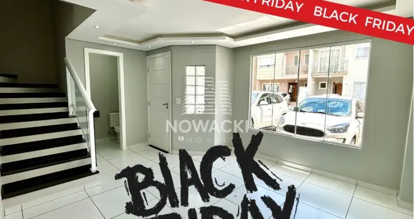 Black friday! sobrado em condomínio fechado com 3 dormitórios, suíte e 2 vagas no cic