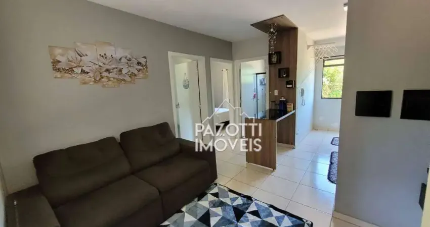 Apartamento com 2 dormitórios à venda, 42 m² por r$ 175.000,00 - recanto das palmeiras - ribeirão preto/sp