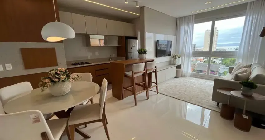 Excelente apartamento mobiliado e decorado - 2 dormitórios centro de tramandaí.