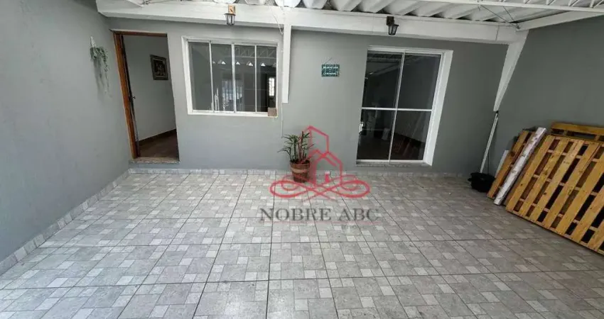 Casa com 3 dormitórios para alugar, 121 m² por r$ 2.850,00 - vila linda - santo andré/sp
