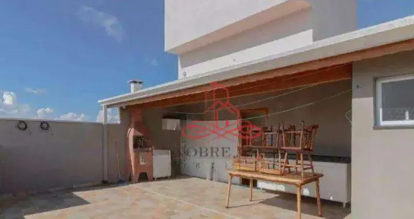 Cobertura com 2 dormitórios para alugar, 60 m² por R$ 3.000/mês - Vila Camilópolis - Santo André/SP