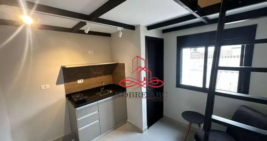 Loft com 1 dormitório para alugar, 22 m² por r$ 2.050,00/mês - parque central - santo andré/sp