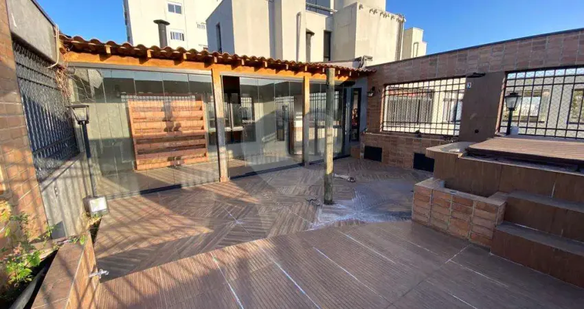 Excelente cobertura duplex com jacuzzi, lareira e churrasqueira, vista fantástica no alto da lapa.