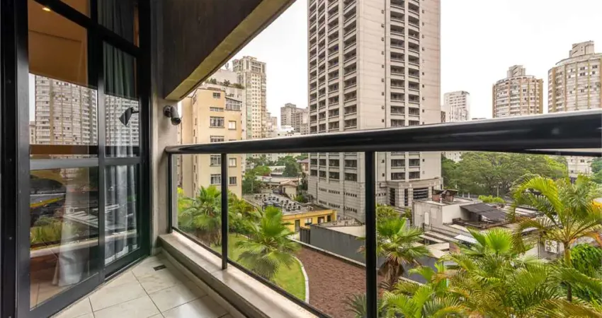 Flat 65.58m2, 2 dormitórios, sacada, 1 vaga com manobrista, no Jardim Europa.
