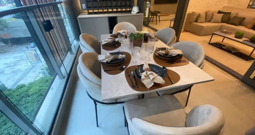 Apartamento novo a venda no brooklin, com 74 m2, 2 suítes, lavabo, terraço e 1 vaga