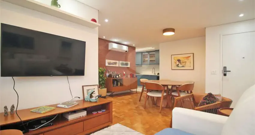 Apto mobiliado no Paraiso, próx. à Paulista e Beneficêcia Portuguesa, reformado, 2 dorm.(1 ste), 1 vaga, ar cond., andar alto
