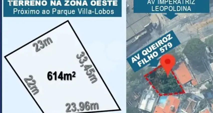Terreno à venda na Avenida Queiroz Filho, --, Vila Leopoldina, São Paulo