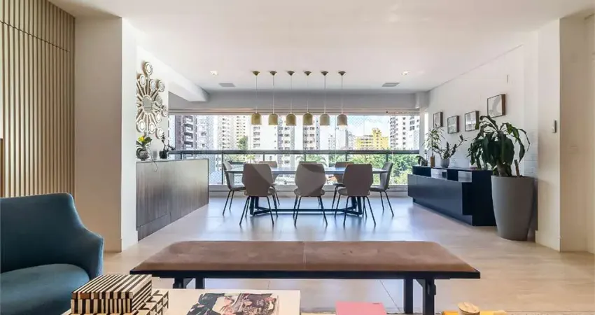 Apartamento tipo para venda em moema índios com 3 quartos, sendo 3 suítes, 158m²