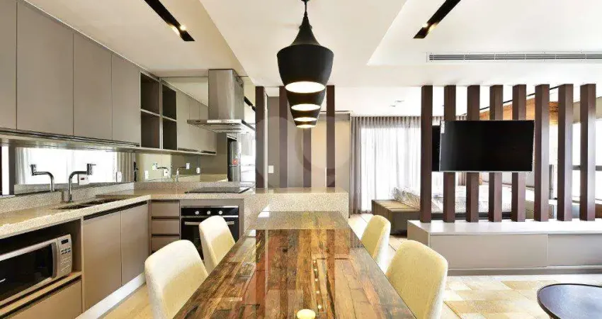 Vila nova conceição, alto padrão , 1 suíte com varanda , 2 vagas , lazer