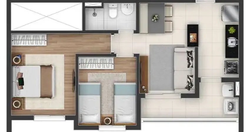 Apartamento com 2 quartos à venda no Aldeia, Barueri 