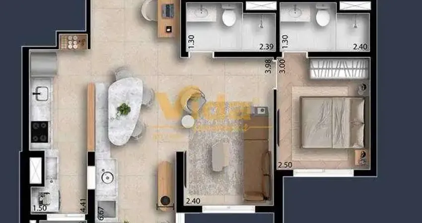 Apartamento com 3 quartos à venda na Vila Yara, Osasco 