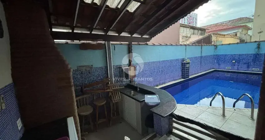 Casa com 3 quartos à venda no Embaré, Santos 