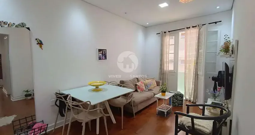 Apartamento com 2 dormitórios à venda, 78 m² - Boqueirão - Santos/SP