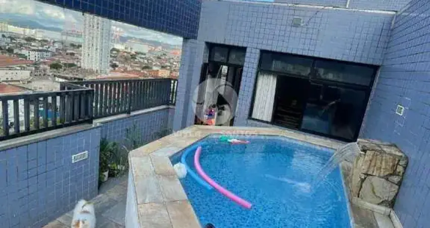 Cobertura Duplex com Piscina 3 quartos sendo 1 suíte, 135 m² 2 vagas por R$ 790.000,00 - Embaré - Santos/SP