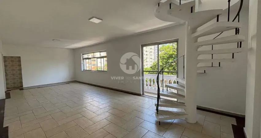 Apartamento duplex com garagem fechada no Embaré - Santos/SP