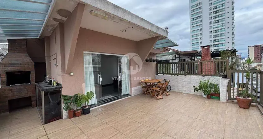Cobertura com 3 quartos à venda no Embaré, Santos 
