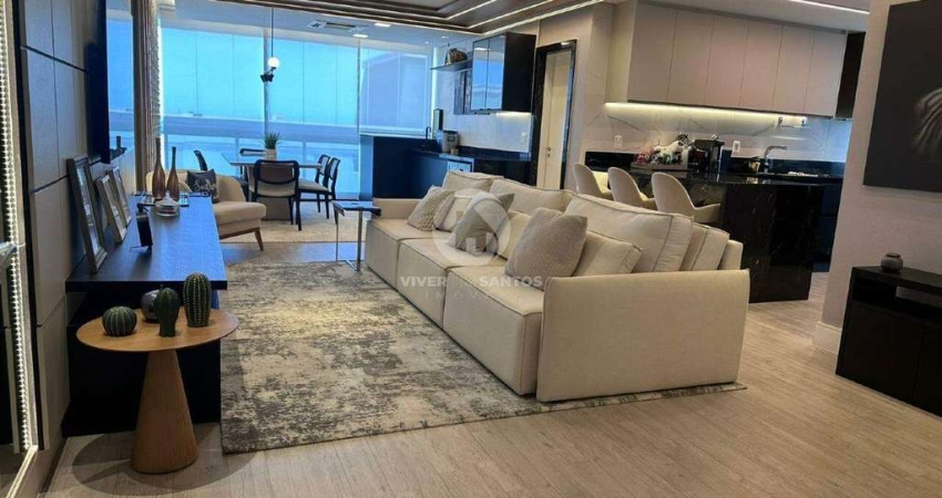Apartamento à venda na Aparecida, Santos – Mobiliado e com acabamento de alto padrão!