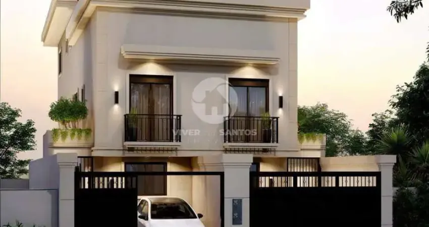 Maravilhoso Sobrado Triplex Novo com Piscina à Venda – Boqueirão – Santos SP
