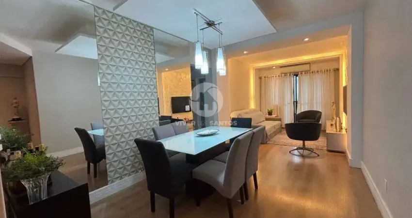 Apartamento em andar alto de 2 dormitórios e dependência de serviço no Marapé - Santos/SP
