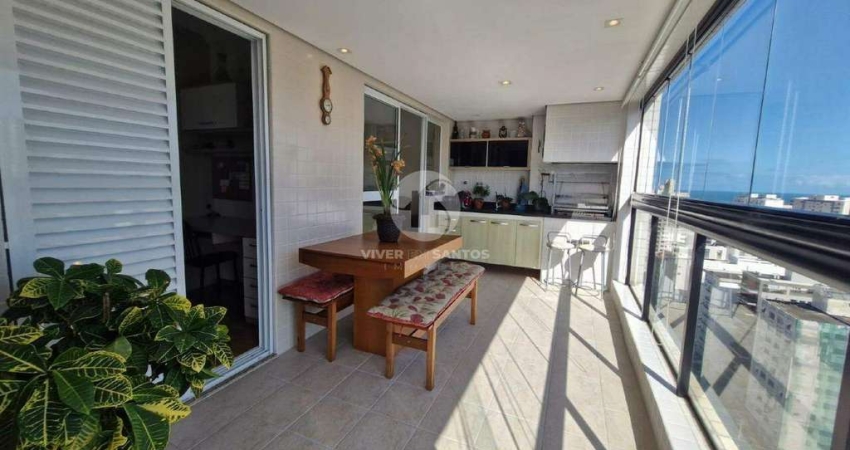 Apartamento à venda, 3 quartos, 1 suíte, 2 vagas, Campo Grande - Santos/SP