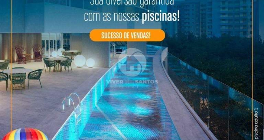 Apartamento à venda, 2 quartos, 1 suíte, 1 vaga, Encruzilhada - Santos/SP