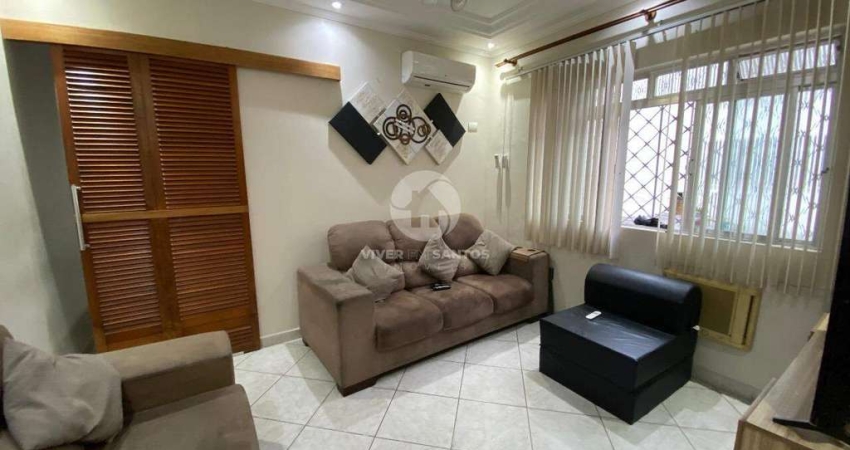 Apartamento dois dormitórios (1 suíte) no Embaré a 5 quadras da praia