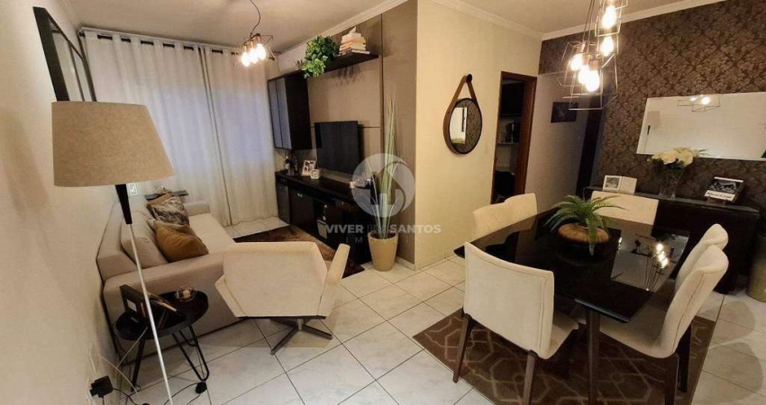 Apartamento à venda, 2 quartos, 1 suíte, 1 vaga, Campo Grande - Santos/SP