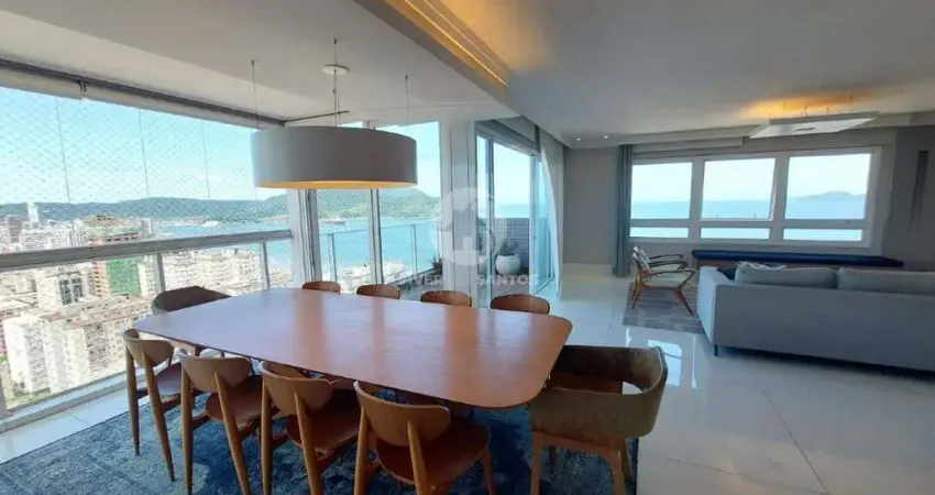 Apartamento Duplex vista mar com 4 quartos na Aparecida em Santos