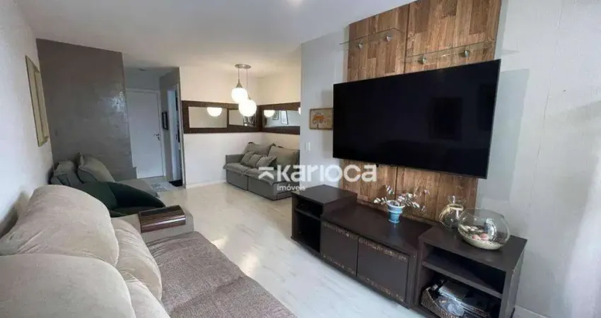 Apartamento com 3 dormitórios e 3 banheiros à venda, 104 m² por r$ 550.000,00 - freguesia de jacarepaguá - rio de janeiro/rj