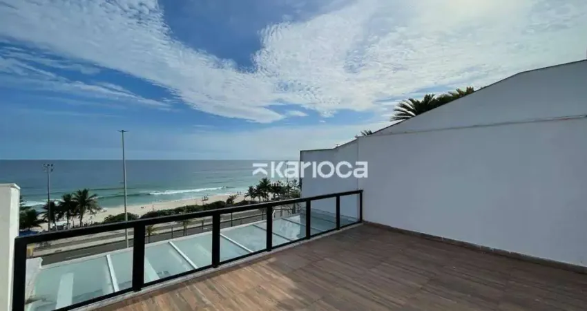 Cobertura com 4 dormitórios suítes  à venda, 370 m² - avenida lúcio costa - barra da tijuca - rio de janeiro/rj