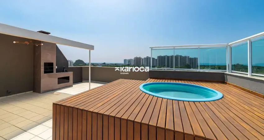 Cobertura com 3 dormitórios à venda, 170 m² - Avenida Salvador Allende - Recreio dos Bandeirantes - Rio de Janeiro/RJ