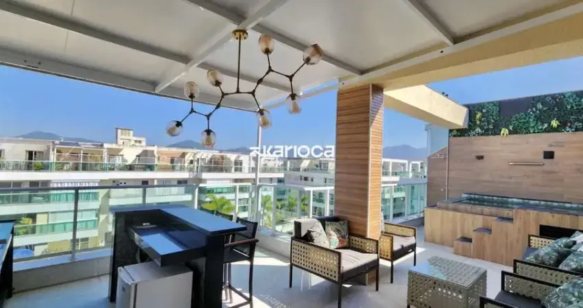 Lindíssima cobertura duplex de 3 quartos com 145m2 no recreio