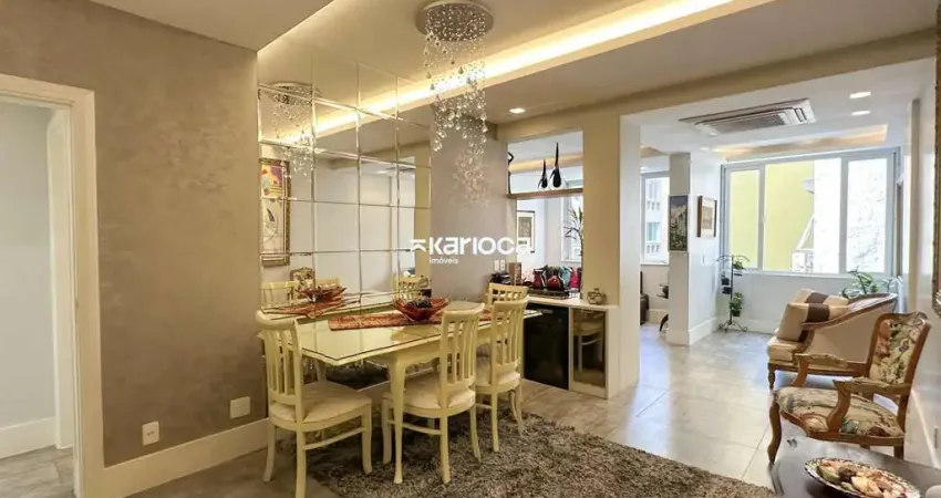 Apartamento de 3 quartos com 86m² frente praia de copacabana