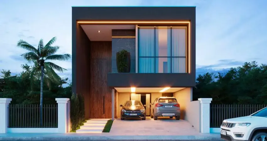 Condomínio garden clube, casa a venda alto padrão com 3 quartos em biguaçu