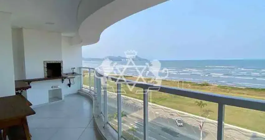 Apartamento frente mar 3 dorms à venda, indaiá, caraguatatuba, sp