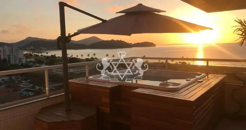 Exclusiva cobertura duplex à venda - 03 suítes, 03 vagas; vista para o mar, jacuzzi - bairro jardim